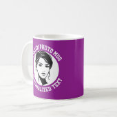 My Face on a Custom Mug PLUM PURPLE コーヒーマグカップ (正面左)