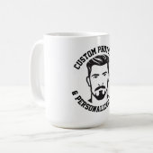 My Face on a Large Custom Mug コーヒーマグカップ (正面左)