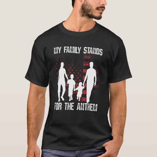 My Family Stands for the Anthem 2nd Amendment Tシャツ (正面)