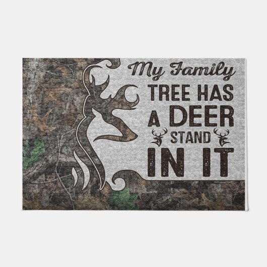 My Family Tree Has A Deer Stand In It ドアマット (正面)