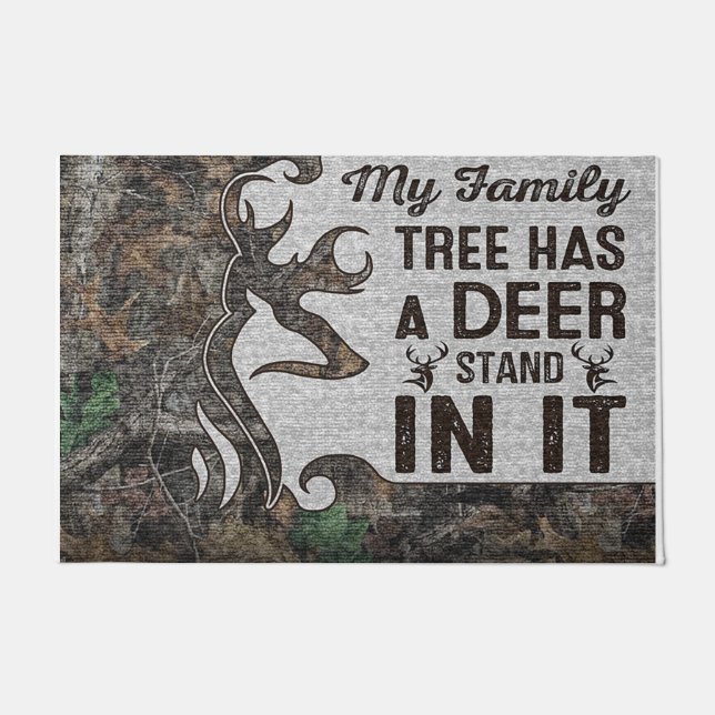 My Family Tree Has A Deer Stand In It ドアマット (正面)