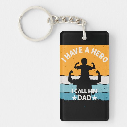 MY FATHER IS A HERO キーホルダー (正面)