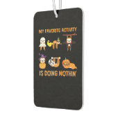 My Favorite Activity Is Doing Nothin' Retro Sloth カーエアーフレッシュナー (左)