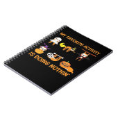 My Favorite Activity Is Doing Nothin' Retro Sloth ノートブック (左側)