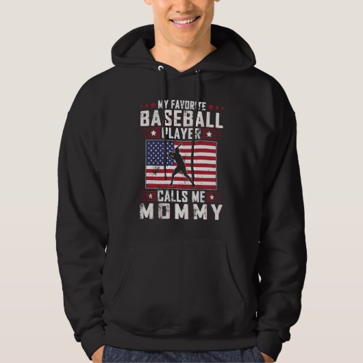 My Favorite Baseball Player Calls Me Mommy Mother  パーカ (正面)