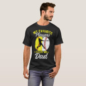 My Favorite Baseball Softball Players Calls Me Dad Tシャツ (正面フル)