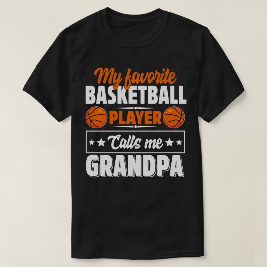 My Favorite Basketball Player Calls Me Grandpa Cut Tシャツ (デザイン正面)