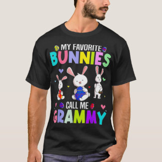 My Favorite Bunnies Call Me Grammy Family Easter P Tシャツ