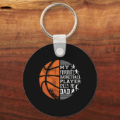 My Favorite Bysketbyll Player Calls Me Dad Bysketb キーホルダー (正面)