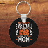 My Favorite Bysketbyll Player Calls Me Mom Bysketb キーホルダー (正面)
