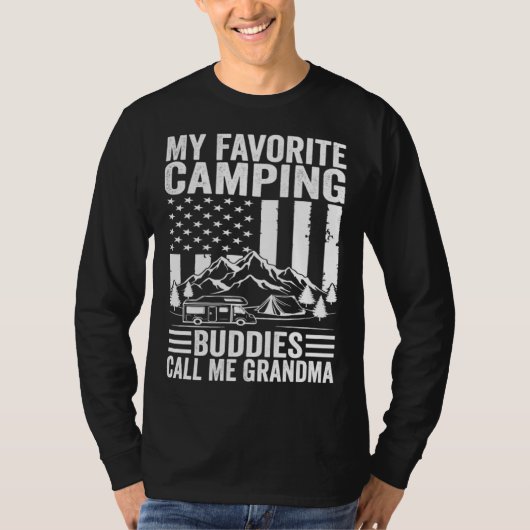 My Favorite Camping Buddies Call Me Grandma Americ Tシャツ (正面)
