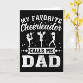 My Favorite Cheerleader Calls Me Dad Father's Day  カード (黄色い花)