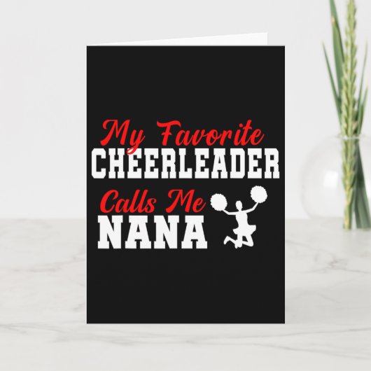 My Favorite Cheerleader Calls Me Nana Funny Nana  カード (正面)