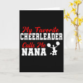 My Favorite Cheerleader Calls Me Nana Funny Nana  カード (黄色い花)