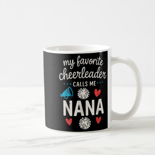 My Favorite Cheerleader Calls Me Nana Grandma Chee コーヒーマグカップ (右)