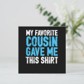 My Favorite Cousin Sister Brother Aunt Uncle Gift 招待状 (スタンド正面)