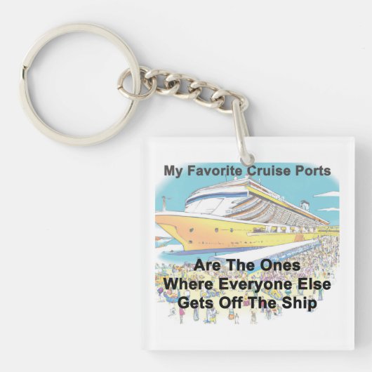 My Favorite Cruise Ports - キーホルダー (正面)
