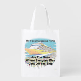 My Favorite Cruise Ports - Grocery Bag エコバッグ