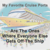 My Favorite Cruise Ports - Sticker シール (正面)