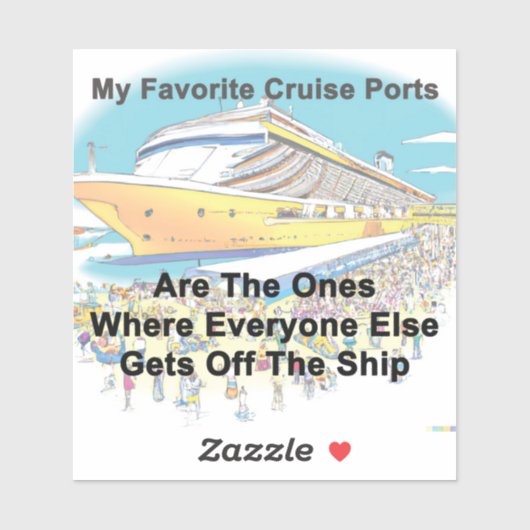 My Favorite Cruise Ports - Sticker シール (シート)