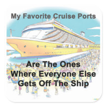 My Favorite Cruise Ports - Stickers