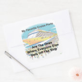 My Favorite Cruise Ports - Stickers スクエアシール (封筒)