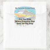 My Favorite Cruise Ports - Stickers スクエアシール (バッグ)