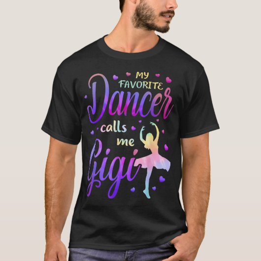 My Favorite Dancer Calls Me Gigi Dance Grandma Gra Tシャツ (正面)