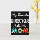 My Favorite Director Calls Me Mom Funny Movie &amp カード (黄色い花)