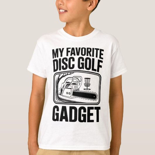 My Favorite Disc Golf Gadget Chainsaw Joke Disc Go Tシャツ (正面)