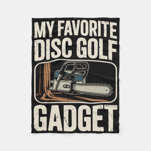 My Favorite Disc Golf Gadget Funny Disc Golf _3  フリースブランケット (正面)