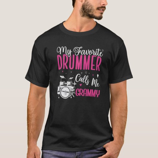 My Favorite Drummer calls me Grandma Cute Tシャツ (正面)
