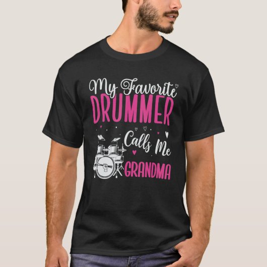 My Favorite Drummer calls me Grandma Cute Tシャツ (正面)