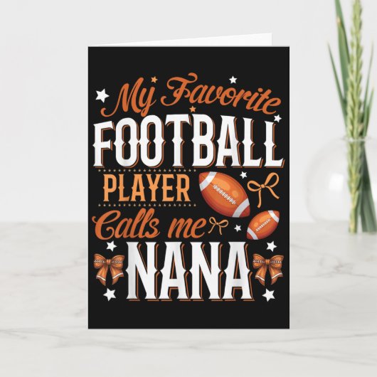 My Favorite Football Player Calls Me Nana Football カード (正面)