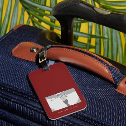 My Favorite Golf Coach Luggage Tag ラゲッジタグ (正面インサイチュ1)