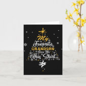 My Favorite Grandson Gave Me This Christmas Grandm カード (黄色い花)