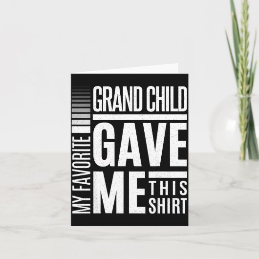 My Favorite Granhild Gave Me This Men Fathers Day  カード (正面)