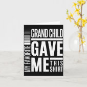 My Favorite Granhild Gave Me This Men Fathers Day  カード (黄色い花)