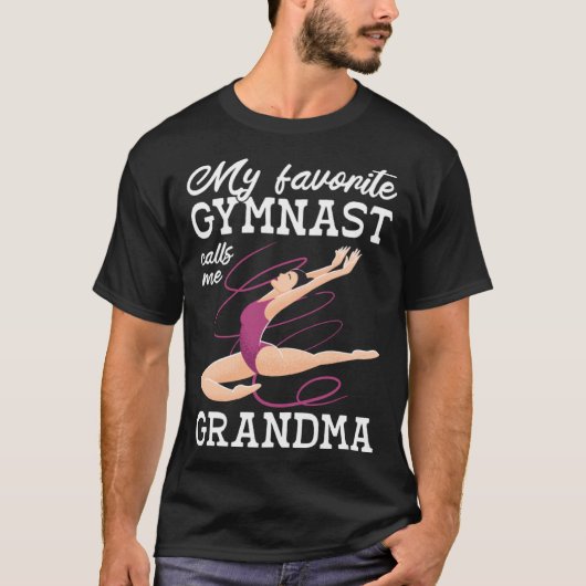My Favorite Gymnast Calls Me Grandma Gymnastic   6 Tシャツ (正面)