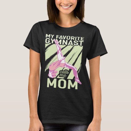 My Favorite Gymnast Calls Me Mom Gymnastic 13 Tシャツ (正面)