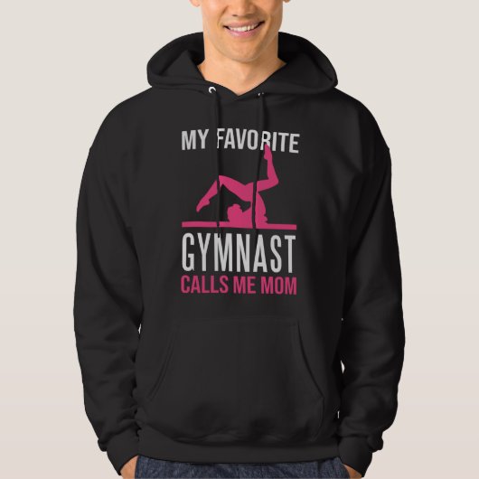 My Favorite Gymnast Calls Me Mom Gymnastic   9 パーカ (正面)