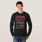 My Favorite Hockey player calls me Aunt Cute 1 Tシャツ (正面フル)
