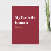 My Favorite Human カード (正面)