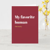 My Favorite Human カード (黄色い花)