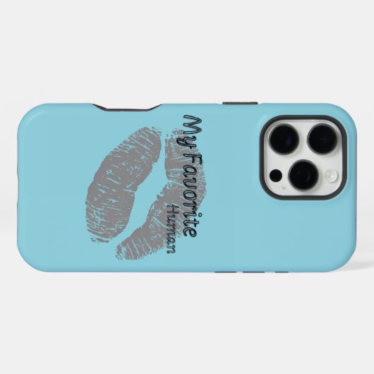 My Favorite Human iPhone Case – Romantic Lips Art  iPhoneケース (裏面横)