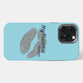 My Favorite Human iPhone Case – Romantic Lips Art  iPhoneケース (裏面横)