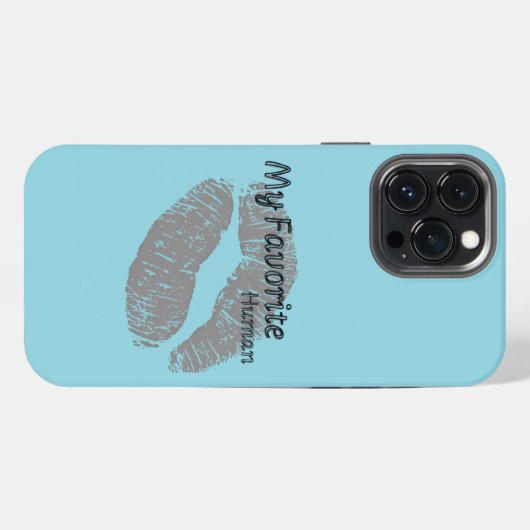 My Favorite Human iPhone Case – Romantic Lips Art  iPhoneケース (裏面横)