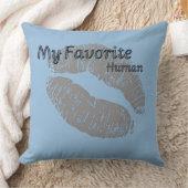 🔥 My Favorite Human Pillow – Romantic Lips Print  クッション (ブランケット)