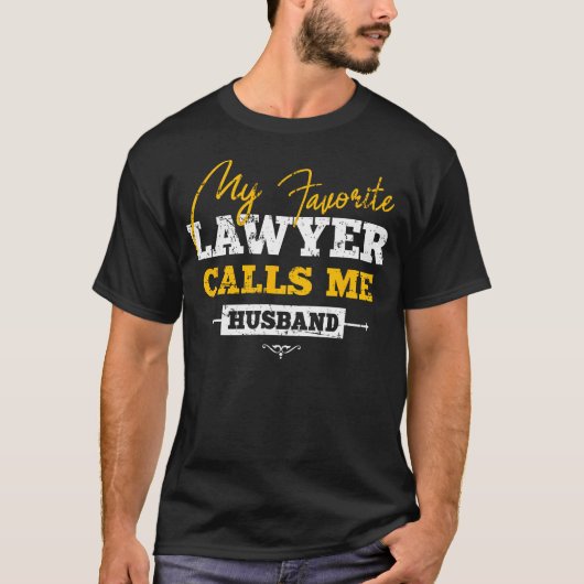 My Favorite Lawyer Calls Me Husband Heart Love Wif Tシャツ (正面)