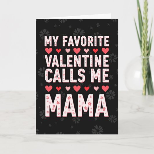 My Favorite Mama Valentine Card カード (正面)